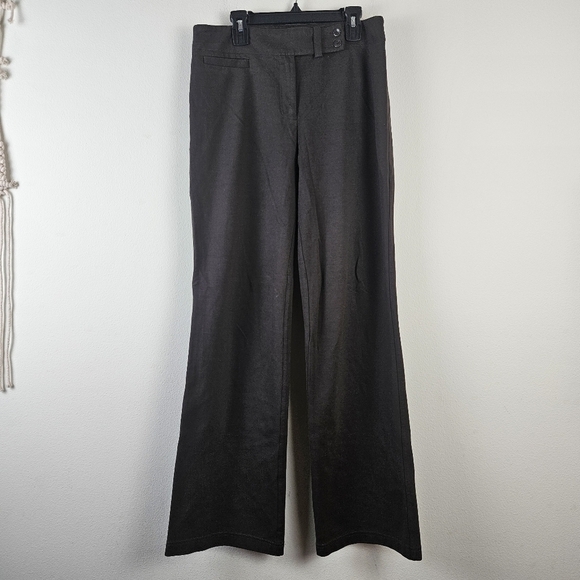 Eileen Fisher Brown Ponte Rayon Nylon Spandex Trouser Pant Size Small Minimalist - Picture 1 of 6
